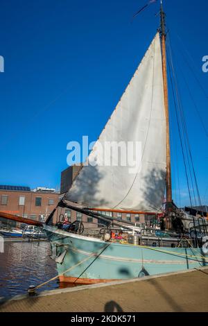 Den Helder, Netherlands. October 2022. Den Helder's former shipyard, now museum port Willemsoord. High quality photo Stock Photo