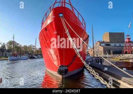 Den Helder, Netherlands. October 2022. Den Helder's former shipyard, now museum port Willemsoord. High quality photo Stock Photo