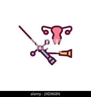 Cystoscopy line icon. Outline pictogram for web page Stock Vector Image ...