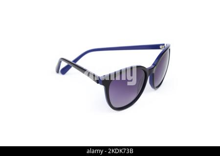 Purple sunglasses isolated on white background, copy space Stock Photo