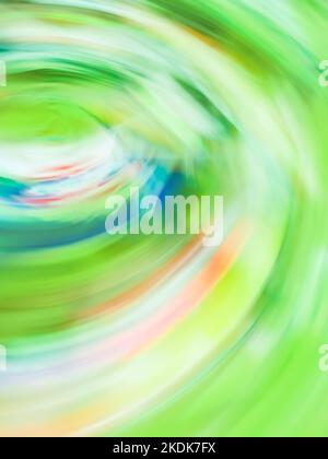 Green spiral of sparks swirling around.Spiral light effects in bright green colors. Stock Photo