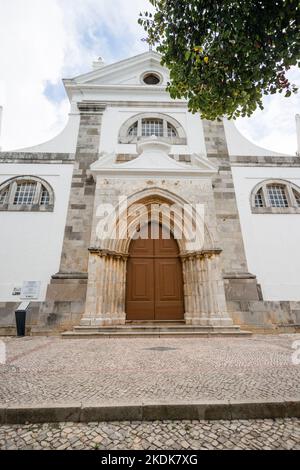 Main Church of Saint Mary of the Castle, Tavira, Algarve, Portugal Stock Photo