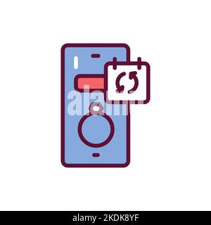 Reservation buy jewelry line icon. Isolated vector element. Stock Vector