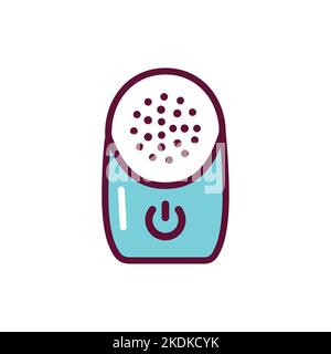 Baby monitor color line icon. Isolated vector element. Stock Vector