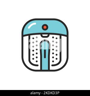 Pedicure electric instrument color line icon. Isolated vector element. Stock Vector