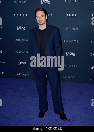 Los Angeles, Ca. 05th Nov, 2022. Sebastian Stan attends the 11th Annual LACMA Art   Film Gala at Los Angeles County Museum of Art on November 05, 2022 in Los Angeles, California. Credit: Jeffrey Mayer/Jtm Photos/Media Punch/Alamy Live News Stock Photo