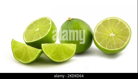 Lime isolated on white background Stock Photo