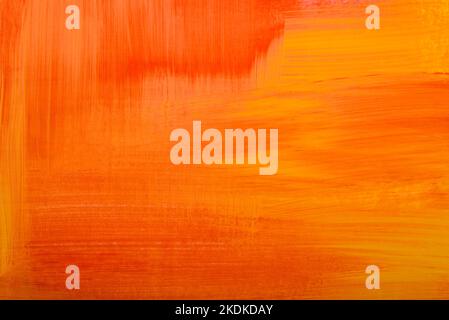 Orange  hand painted watercolor background Stock Photo