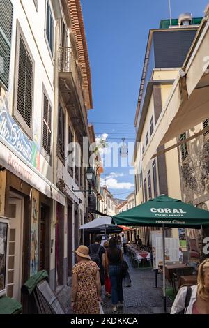 Street Views around Funchal, Madeira, Portugal. Stock Photo