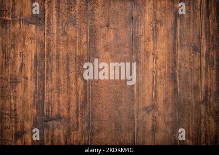 wood texture background, dark board kitchen table Stock Photo