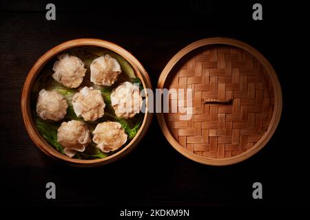 Chinese style dumplings Stock Photo