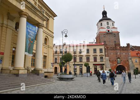 Lublin, Poland - September 12, 2022: Promenade in the center of Lublin city Stock Photo