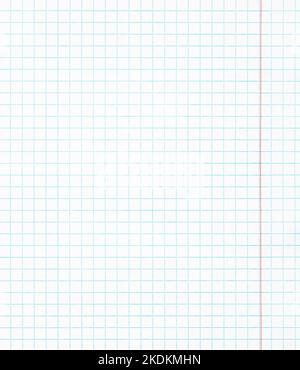 texture checkered sheet of white paper background. Stock Photo