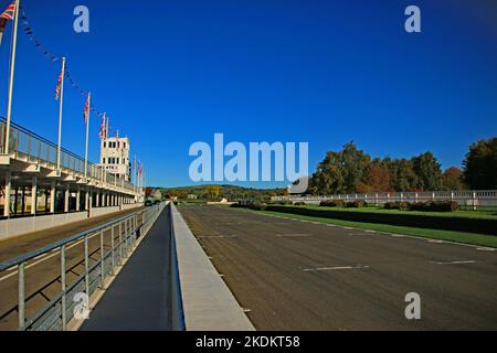 Goodwood Motor Circuit Pit Lane Stock Photo