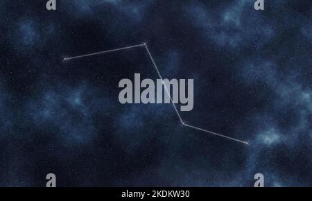 Caelum star constellation, Night sky, Cluster of stars, Deep space ...