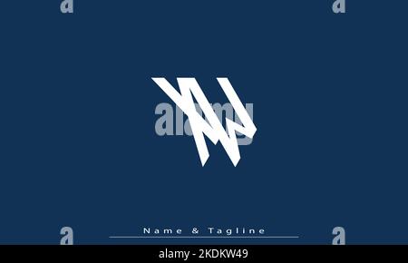 Alphabet letters Initials Monogram logo XW , WX Stock Vector