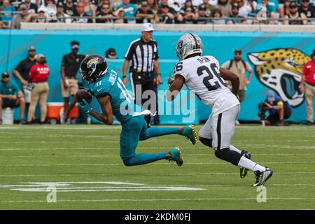 Marvin Jones Jr. Jacksonville Jaguars Game-Used #11 White Jersey vs.  Tennessee Titans on December 11 2022