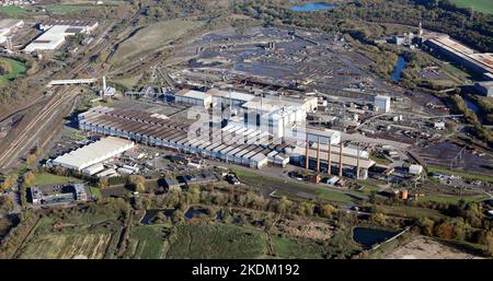 aerial view of the Liberty Steels steelworks in Aldwarke, Rotherham ...