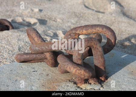 rusty chain Stock Photo