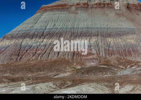 The Tepees, part of the Chinle Formation in Petrified Forest National Park, Arizona, USA Stock Photo