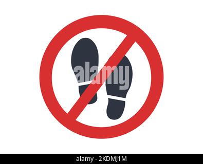 Take off shoes and footprint vector icon. Stock Vector