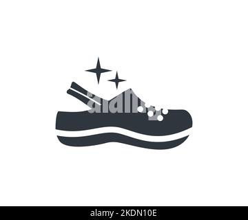 Sandals shoe logo design. Fashion, shoeshop concept vector design and illustration. Stock Vector