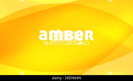 Abstract glowing amber background with yellow orange gradient. Saturated vector graphic pattern Stock Vector