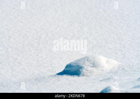Pure white snow over Zlatibor mountain hill in winter as abstract seasonal background Stock Photo