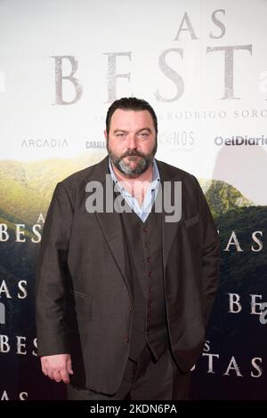 Madrid. Spain. 20221107,  Denis Menochet attends 'As Bestas' Premiere at Verdi Cinema on November 7, 2022 in Madrid, Spain Stock Photo