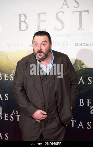 Madrid. Spain. 20221107,  Denis Menochet attends 'As Bestas' Premiere at Verdi Cinema on November 7, 2022 in Madrid, Spain Stock Photo