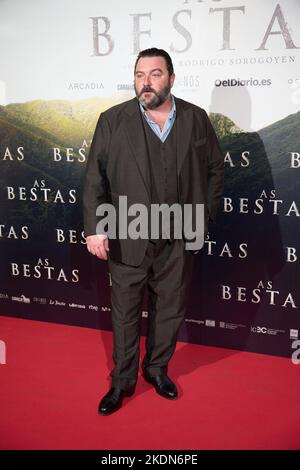 Madrid. Spain. 20221107,  Denis Menochet attends 'As Bestas' Premiere at Verdi Cinema on November 7, 2022 in Madrid, Spain Stock Photo