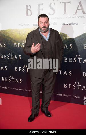 Madrid. Spain. 20221107,  Denis Menochet attends 'As Bestas' Premiere at Verdi Cinema on November 7, 2022 in Madrid, Spain Stock Photo