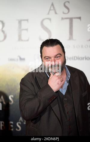 Madrid. Spain. 20221107,  Denis Menochet attends 'As Bestas' Premiere at Verdi Cinema on November 7, 2022 in Madrid, Spain Stock Photo