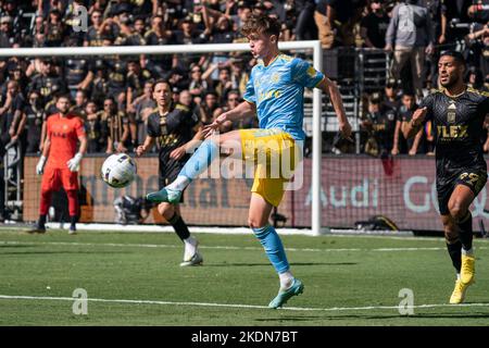 Philadelphia Union midfielder Jack McGlynn (16) during the MLS Cup match against the Los Angeles FC, Saturday, November 5, 2022, at the Banc of Califo Stock Photo