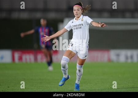 Madrid, Spain. November 6, 2022, Claudia Zornoza of Real Madrid during the La Liga F match between Real Madrid and FC Barcelona played at Alfredo Di Stefano Stadium on November 6, 2022 in Madrid, Spain. (Photo by Colas Buera / PRESSIN) Stock Photo