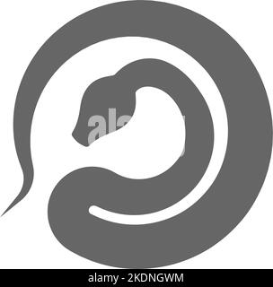 Python logo icon design illustration vector Stock Vector