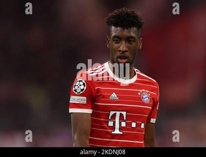 Munich, Germany, 1st November 2022. Kingsley Coman of Bayern Munchen during the UEFA Champions League match at Allianz Arena, Munich. Picture credit should read: Jonathan Moscrop / Sportimage Stock Photo