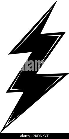 Vector illustration of thunder shape icon cartoon Stock Vector