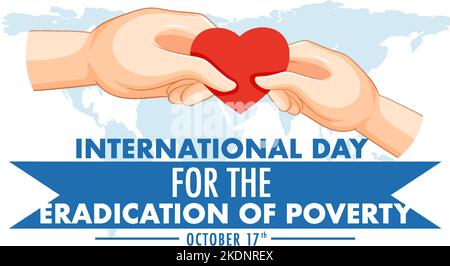 International Day For The Eradication Of Poverty illustration Stock Vector