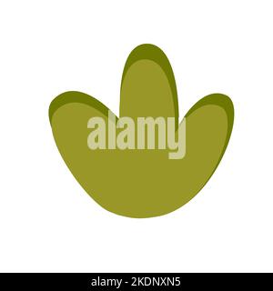 A small toy bush. Simple color vector illustration. Decoration for the children Stock Vector