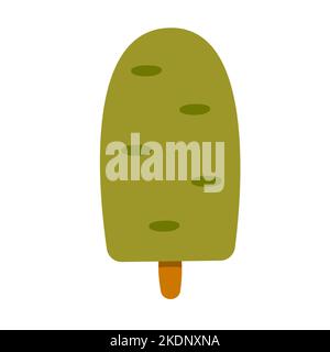 A small toy tree. Simple color vector illustration. Decoration for the children Stock Vector