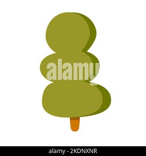 A small toy tree. Simple color vector illustration. Decoration for the children Stock Vector