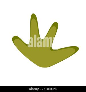A small toy bush. Simple color vector illustration. Decoration for the children Stock Vector