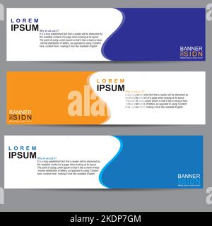 Vector Abstract Banner Design Web Template Stock Vector