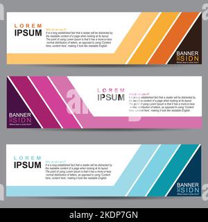 Vector Abstract Banner Design Web Template Stock Vector
