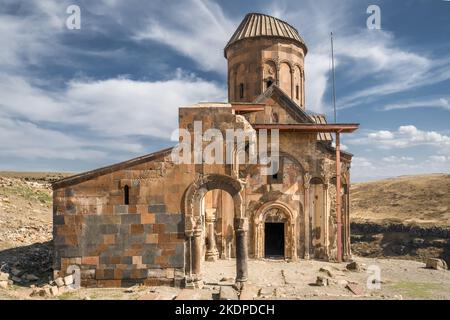 Ruins of Tigran Honents church in Ani, Turkey Stock Photo