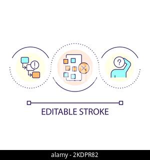UX consistency importance loop concept icon Stock Vector