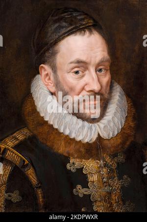 William I (1533-1584) Prince of Orange, portrait painting in oil on panel by Adriaen Thomasz Key, circa 1579 Stock Photo