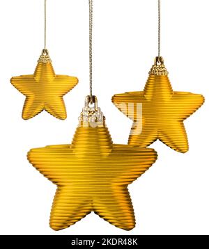 Hanging stars isolated on white background Stock Photo - Alamy