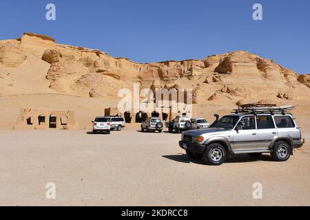 Unique nature protectorate Wadi El Rayan in Wadi al Hitan, Faiyum Governorate, Egypt, October 16, 2022. It was designated a UNESCO World Heritage Site Stock Photo